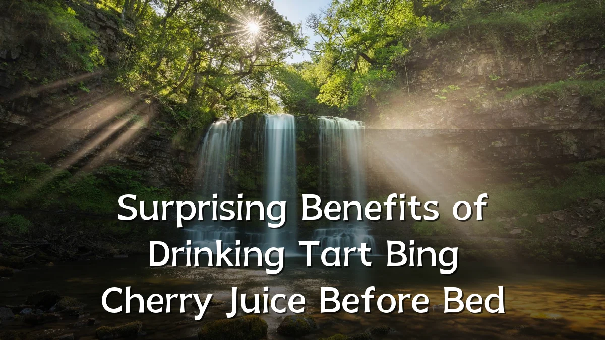 Surprising Benefits of Drinking Tart Bing Cherry Juice Before Bed